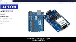 Ethernet Card ENC28J60 ARDUINO [upl. by Huei]