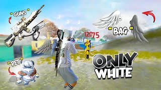 Only White🤍 Color Challenge 😮 Op 1 Vs 4 Gameplay 🤯 Free Fire [upl. by Caye]