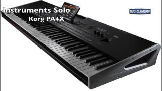 Extraits Korg PA4x  Instruments Solo [upl. by Anitnuahs982]