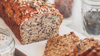 VEGAN HIGH PROTEIN SEED BREAD [upl. by Chariot]