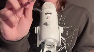 First ASMR with Mic  ASMR Casual whisper ramble  some trigger words [upl. by Adalai955]