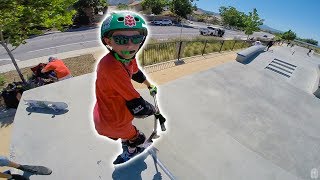 INSANE 10 YEAR OLD SCOOTER TRICKS [upl. by Palmore]