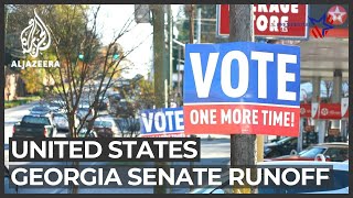 Georgia Senate runoff Grassroots race to mobilise voters [upl. by Korenblat997]