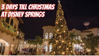 Festive Night at DISNEY SPRINGS Days Before Christmas [upl. by Hazen]