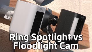 Ring Spotlight Cam vs Floodlight Cam review  TechHive [upl. by Abner]