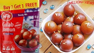 MTR gulab jamun recipe how to make gulab jamun with instant mix Janmashtami specialFood Artists [upl. by Siobhan]