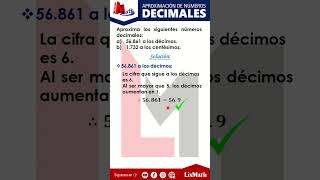 Aproximación de números decimales a los décimos y centésimos [upl. by Hna100]