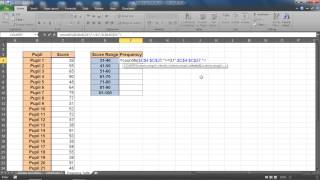 Create a Frequency Distribution Table in Excel [upl. by Abbotsen]