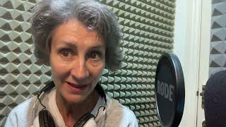 Christine Mackie talking about her experience of narrating the Widdershins audiobook [upl. by Ayvid]