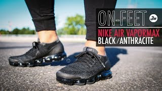 Onfeet Nike Air VaporMax Flyknit quotBlackAnthracitequot [upl. by Ahs]