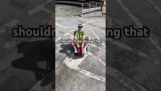 Who hired this guy🤦🏼‍♀️💀 scooter skatepark security police comedy funny skit [upl. by Vaughn905]