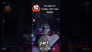 FNaF 10 YEARS ANIMATIC  FNAF viralvideos shorts fnaf fnaffanart fivenightsatfreddy reels [upl. by Cupo]