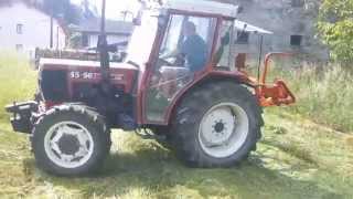 FiatAgri 4566 con barra falciante Gaspardo [upl. by Modesty]