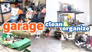 HUGE GARAGE CLEAN AND ORGANIZE  GARAGE SPRING CLEAN  HELP FROM CRICUT JOY amp THE CONTAINER STORE [upl. by Ecinert]