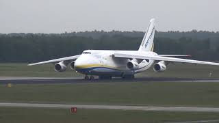 Antonov 124 AN124 takeoff at Eindhoven Airbase [upl. by Attey976]