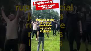 Ingleses estão com MEDO  mais VIOLÊNCIA desencadeia tumulto inglaterra crianças israel [upl. by Hal]