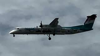 Luxair De Havilland Canada Dash 8400 Aircraft  Sumo Artwork Livery [upl. by Ilahtan700]