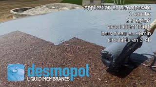 DESMOPOL Étanchéité liquides polyuréthanes pour balcons toits terrasses [upl. by Ahsasal817]