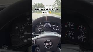 SUPERCHARGER OFF TEMU😂 car chevy gmc silverado truck automobile sierra gm ls manual lsa [upl. by Aleac]