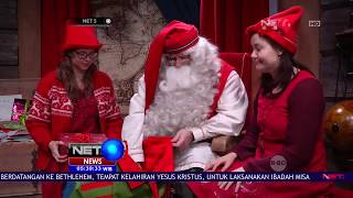 Santa Claus Laplandia Finlandia Berbagi Kado Di Hari Perayaan Natal  NET 5 [upl. by Henghold]