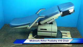 Midmark Ritter 416 Power Podiatry Exam Chair [upl. by Artekal746]