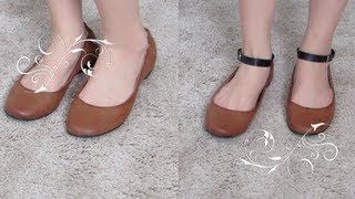 DIY Ankle Strap For Your Flats Heels [upl. by Fidela]