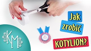 Jak zrobić kotylion z kolorowego papieru  Kreatywna Mama [upl. by Aniger]