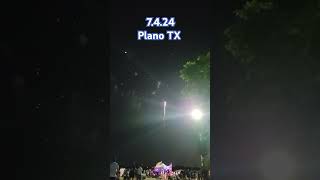 4th of July fireworks Plano Texas 2024 [upl. by Marni583]