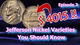 Jefferson Nickel Varieties You Should Know Ep 3  1954 1964 1946 [upl. by Neeloj203]