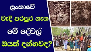 ලංකාවේ වැදි පරපුර ගැන මේ දේවල් ඔයත් දන්නවද  Vedda generation in Sri Lanka  Veddas People [upl. by Januisz]