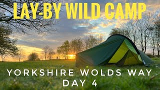 Stealth camping in a Layby  Wild Camp Yorkshire Wolds Way [upl. by Yssirc]