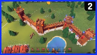 BECASTLED Gameplay Ep 2 ► SEIGE ENGINES FTW ► New RTS City Building Game 2021 [upl. by Naylor]