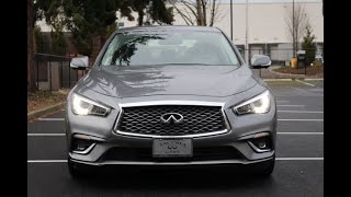 2018 INFINITI Q50 LUXE FULL REVIEW  Better than a BMW or AUDI [upl. by Lartnom]