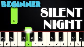 Silent Night  BEGINNER PIANO TUTORIAL  SHEET MUSIC by Betacustic [upl. by Leena]