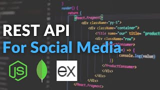 Build A Social Media Backend REST API With NodeJS  Node Express MongoDB RealWorld Project [upl. by Lanita188]