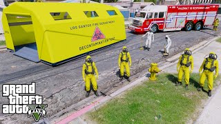 Hazmat Unit Responding To Virus Outbreak in GTA 5 [upl. by Enerol]