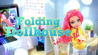 DIY  How to Make Folding Dollhouse  IN DEPTH  Handmade  Doll  Crafts  4K [upl. by Wendy43]