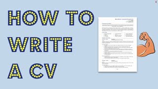 How to write a CV Get noticed by employers [upl. by Eceinwahs]