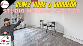 🌟 Studio Meublé Charmant à Paris 20  Calme amp Lumineux 🏡 [upl. by Nylaf]