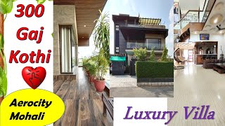 Aerocity Mohali Kothi 300 gaj house design  Kothi for sale in Aerocity Mohali 12 marla modern house [upl. by Kusin261]