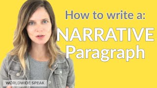 How to Write a Narrative Paragraph  English Writing Skills  2020 [upl. by Hahnert818]