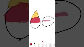 十秒畫波蘭球 Ep18波蘭與印尼球 countryballs [upl. by Ymirej]