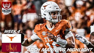 HIGHLIGHTS from Arch Mannings DEBUT as starter for Texas 🎥  ESPN College Football [upl. by Releyks]