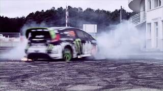 Ken Block Perform drift with Ford Fiesta France [upl. by Shell179]