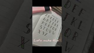 Lettering u can try🩷✨ shorts lettering drawing tutorial CalligraphyWithRishika [upl. by Wyler135]