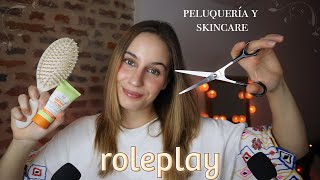 ASMR Te lavo el pelito y la cara ✂️🧼 Peluquería y skincare relajante RP español [upl. by Raybourne50]