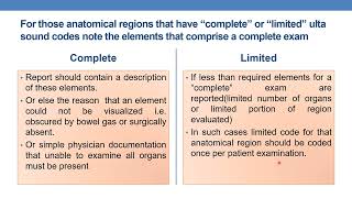 CPT CODING GUIDELINES FOR RADIOLOGY PART 2  Diagnostic Ultrasound of Abdomen and Retroperitoneum [upl. by Ilana]