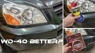 WD40 VS 3M  Best Headlight Restoration Method [upl. by Fugazy]