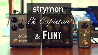 Strymon El Capistan V2 amp Flint V2 on AC Guitar [upl. by Adlog]