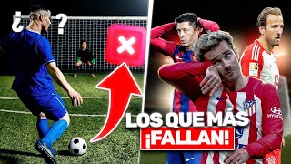 ¡Los 12 CRACKS MUNDIALES que MÁS PENALES HAN FALLADO en la ACTUALIDAD ¡¿QUÉ PASA CON MESSI Y CR7❌ [upl. by Ailam]